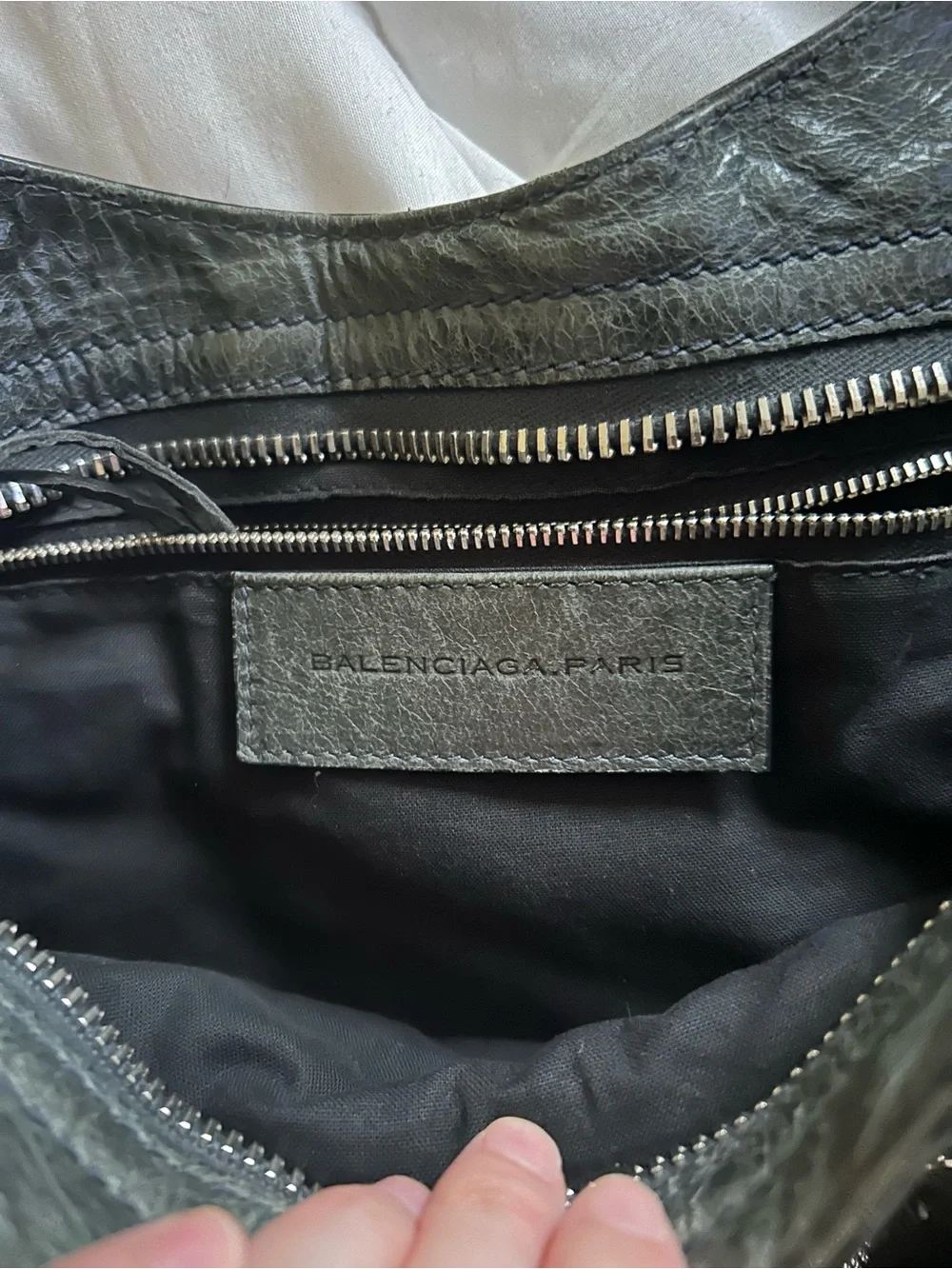 Balenciaga giant 21 anthracite grey Leather City Bag